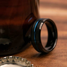 Bombay 8mm Width Mens Wedding Ring from Mettle Rings
