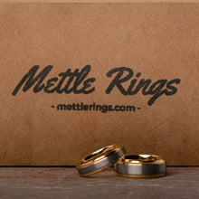Buchannon Gold Tungsten Carbide Mens Wedding Ring from MettleRings.com