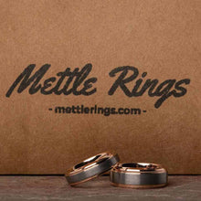 Buchannon Rose Gold Tungsten Carbide Mens Wedding Ring from MettleRings.com