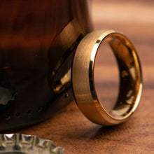 Carlton Gold 7mm Width Mens Wedding Ring from Mettle Rings