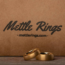Dumbledore Gold Tungsten Carbide Men Wedding Ring from MettleRings.com