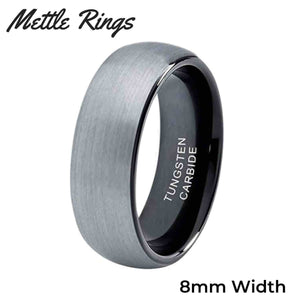 Fantana 8mm Tungsten Carbide Mens Wedding Ring