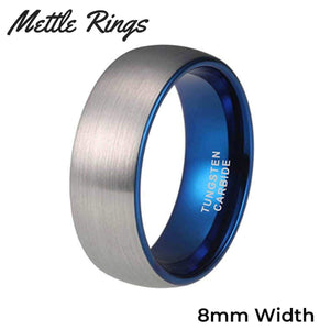 Forrest 8mm Tungsten Carbide Mens Wedding Ring