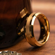 Morpheus Gold 8mm or 6mm Width Mens Wedding Ring from Mettle Rings