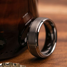 Neo Silver 8mm Width Mens Wedding Ring from Mettle Rings
