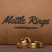 Walker Gold Tungsten Carbide Men Wedding Ring from MettleRings.com