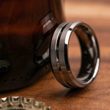Walker Silver 8mm Width Mens Wedding Ring from Mettle Rings