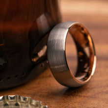 Zordon 8mm or 6mm Width Mens Wedding Ring from Mettle Rings