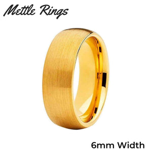 Dumbledore Gold 6mm Tungsten Carbide Mens Wedding Ring