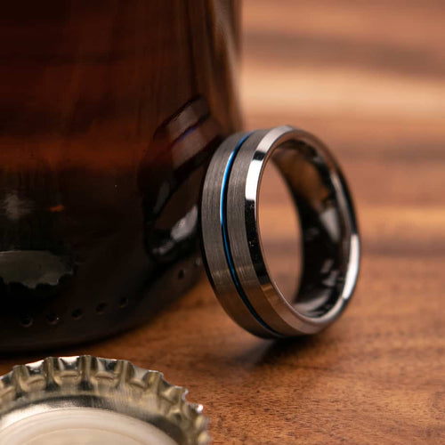 Banks 8mm Width Mens Wedding Ring from Mettle Rings