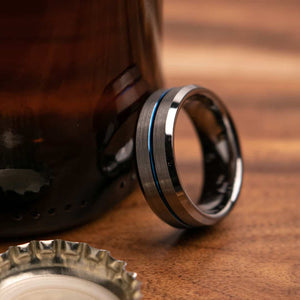 Banks 8mm Width Mens Wedding Ring from Mettle Rings