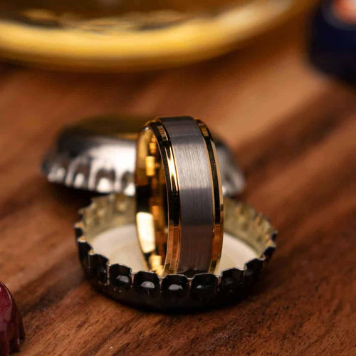 Buchannon Gold Mens Wedding Ring Can Open Beer Bottles