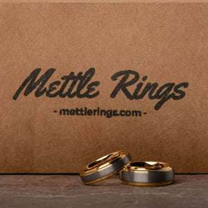 Buchannon Gold Tungsten Carbide Mens Wedding Ring from MettleRings.com