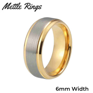 Buchannon Gold 6mm Tungsten Carbide Mens Wedding Ring