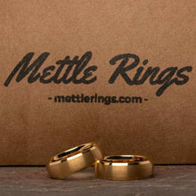 Carlton Gold Tungsten Carbide Men Wedding Ring from MettleRings.com