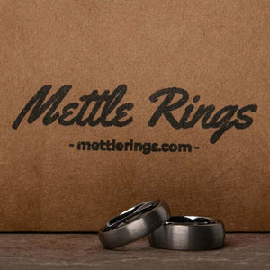 Dumbledore Silver Tungsten Carbide Men Wedding Ring from Mettle Rings