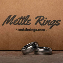 Halpert Silver Tungsten Carbide Men Wedding Ring from MettleRings.com