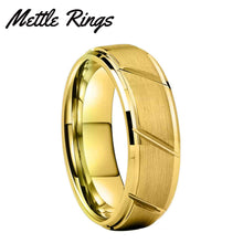 Kealani Gold Tungsten Carbide Mens Wedding Ring