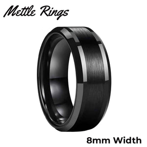 Morpheus 8mm Width Tungsten Carbide Mens Wedding Ring