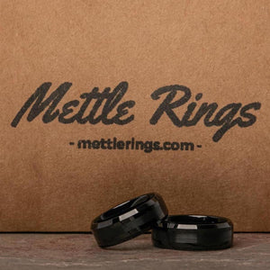 Morpheus Black Tungsten Carbide Men Wedding Ring from MettleRings.com