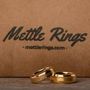 Morpheus Gold Tungsten Carbide Men Wedding Ring from MettleRings.com