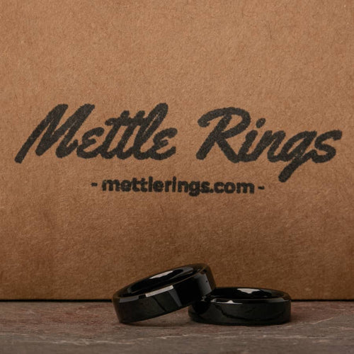 Morris Black Tungsten Carbide Men Wedding Ring from MettleRings.com