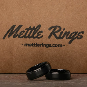 Neo Black Tungsten Carbide Men Wedding Ring from MettleRings.com