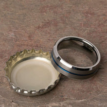 Open Bottles with the Banks Tungsten Carbide Mens Wedding Ring