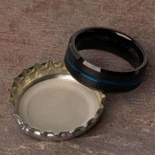 Open Bottles with the Bombay Tungsten Carbide Mens Wedding Ring