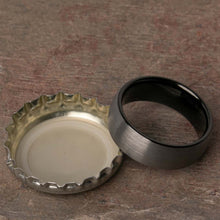 Open Bottles with the Fantana Tungsten Carbide Mens Wedding Ring