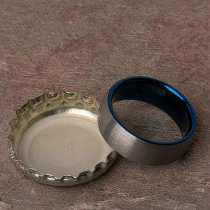 Open Bottles with the Forrest Tungsten Carbide Mens Wedding Ring