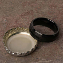 Open Bottles with the Halpert Tungsten Carbide Mens Wedding Ring