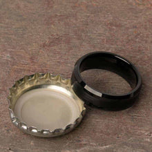 Open Bottles with the Morpheus Tungsten Carbide Mens Wedding Ring