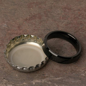 Open Bottles with the Morris Tungsten Carbide Mens Wedding Ring
