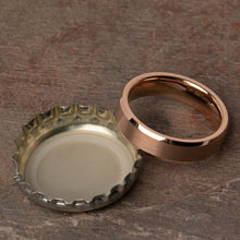 Open Bottles with the Ventura Tungsten Carbide Mens Wedding Ring