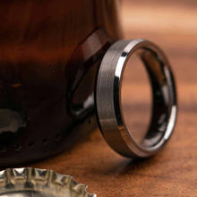 Ventura Silver 6mm Width Mens Wedding Ring from Mettle Rings