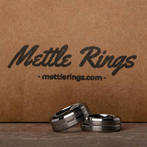 Walker Silver Tungsten Carbide Men Wedding Ring from MettleRings.com