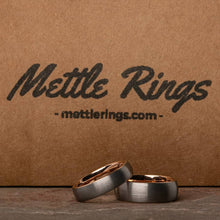 Zordon Silver and Gold Tungsten Carbide Men Wedding Ring from MettleRings.com