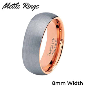 Zordon 8mm Tungsten Carbide Mens Wedding Ring